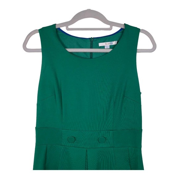 J Boden Green‎ Belle Ponte Sleeveless Dress Sz 6R - Picture 3 of 5